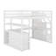 Lit mezzanine double avec bureau et tablettes-1101488713