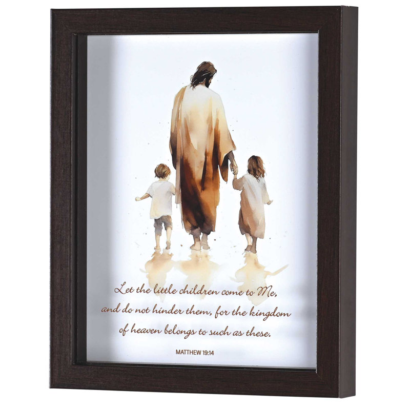 Art encadré «Let The Little Children Come»