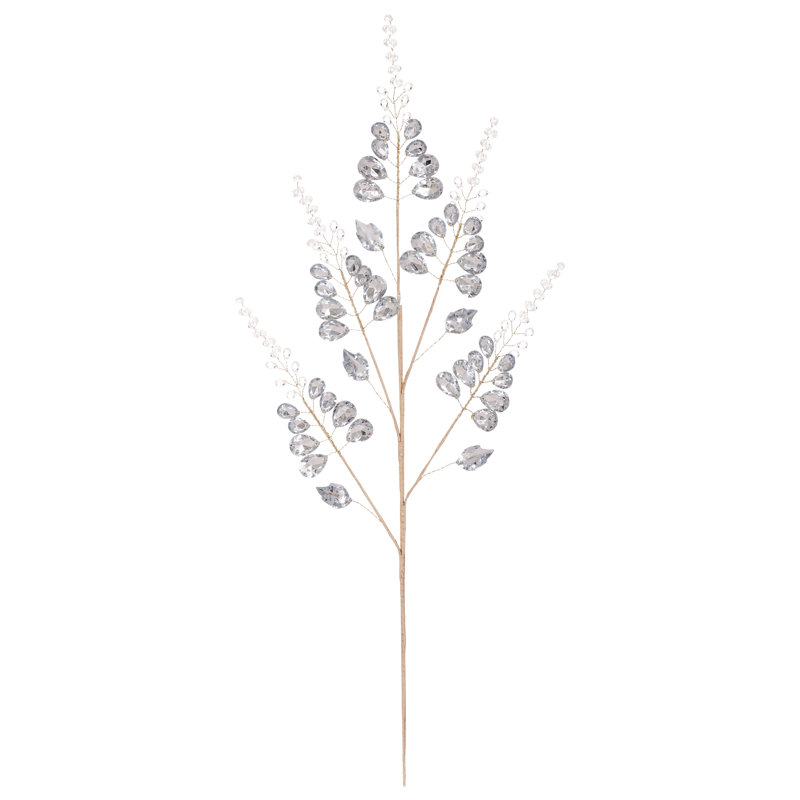 Shimmer Leaf Bead Spray, 28 Inches