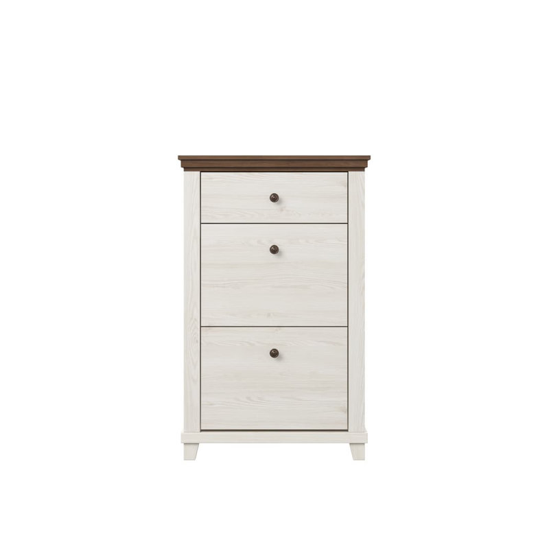 Cannady 28 Pair Shoe Storage Cabinet, Ash