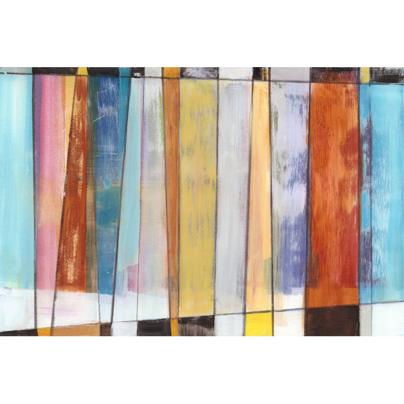 Rhythm and Hues II by Jodi Fuchs -  Painting, 30 cm H x 46 cm W, Wrapped Canvas