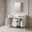 Meuble-lavabo autoportant contemporain avec comptoir en composite, tablettes réglables et portes à fermeture en douceur-1626300893