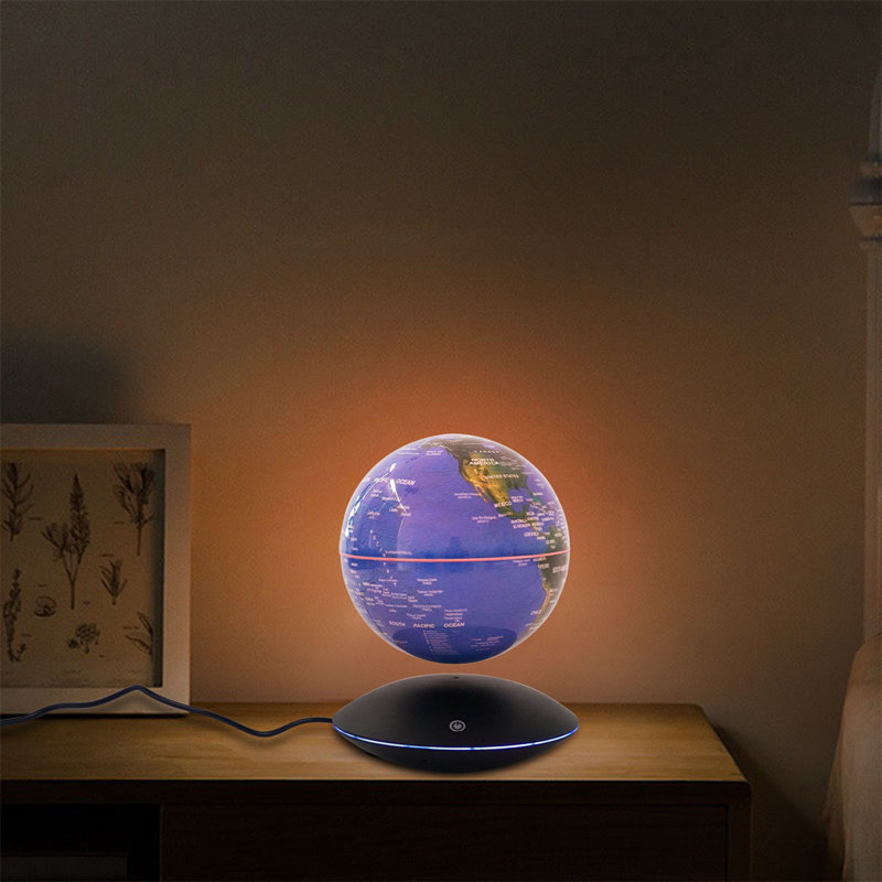 6" D Magnetic LED Levitation Globe
