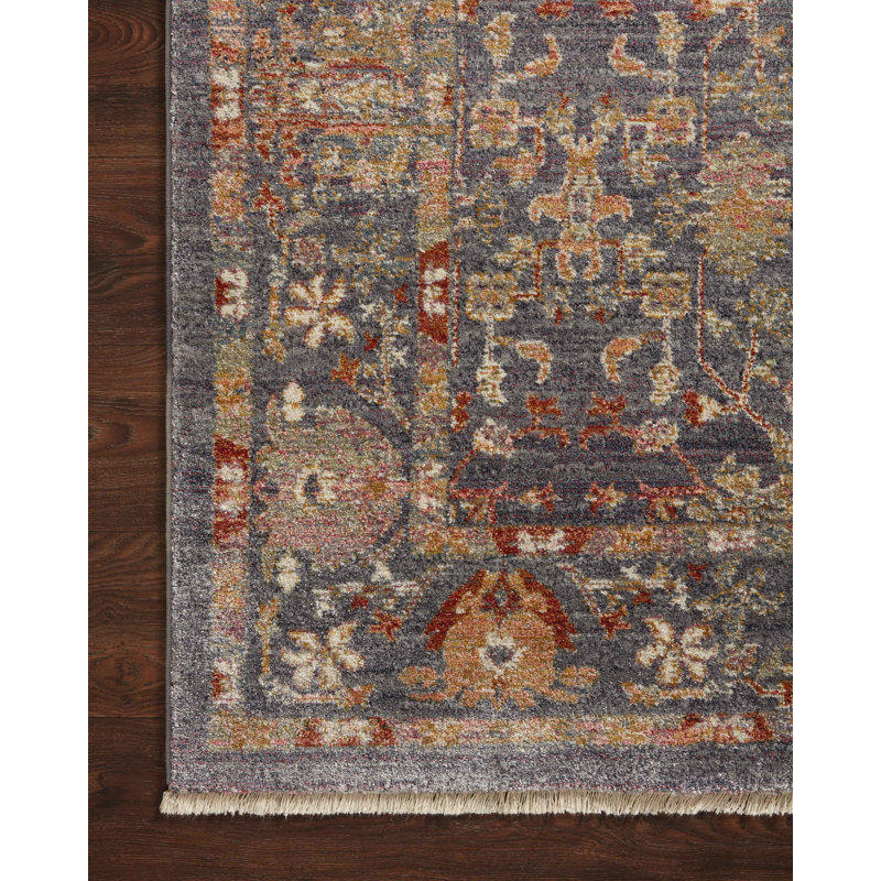 Febbas Performance Oriental Indoor Rug, Round 7'9"
