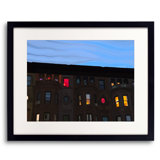 Row House At Twilight Print by Evan Sklar
