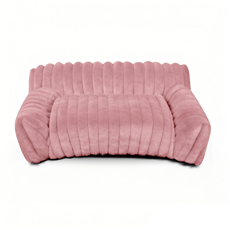 Canapé pour chat pour animaux de compagnie - Canapé-lit pliable pour animaux de compagnie à double couche, lit pour animaux de compagnie moyen et petit avec molleton en velours côtelé doux de qualité supérieure