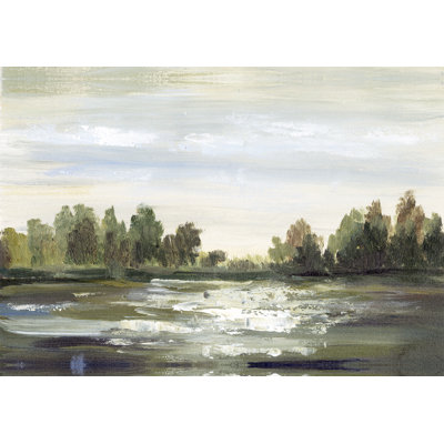 " Tree Line Horizon Landscape " Painting Print
