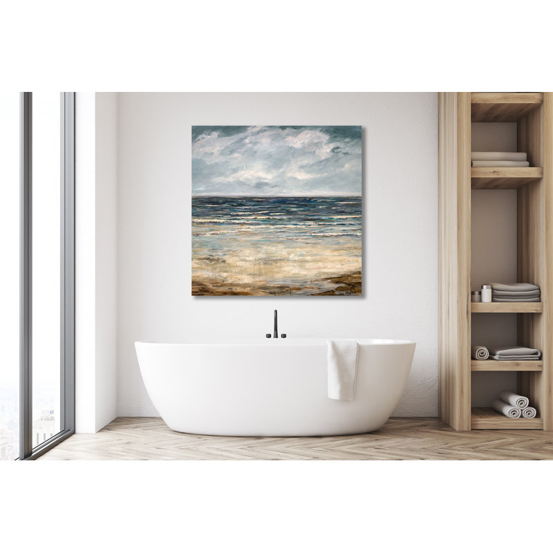 Emerald Sea - Artist Enhanced Canvas Print, Black Framed Canvas, 30" H x 30" W x 1.75" D