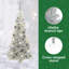 vidaXL Christmas Tree with 300 LEDs with Stand PVC-1820429522