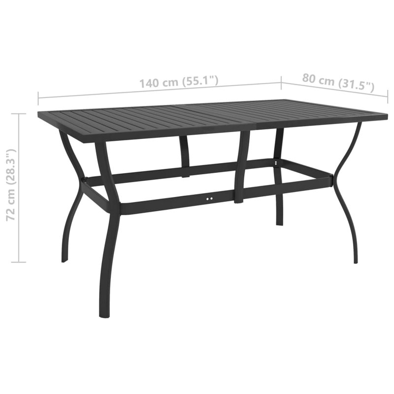 Rectangular 4 - Person Dining Set, Gray