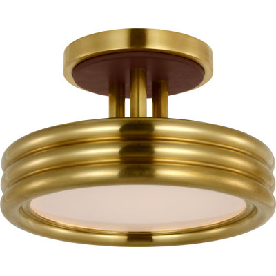 Hudson St. 8" Semi-Flush Mount