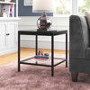 Alexis Glass Top End Table