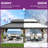 Hardtop Double-Roofed Aluminum Patio Gazebo Multiple Sizes-112917707-93729439