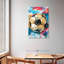 Ensemble de 3 balles de soccer amusantes sur toile-45574232