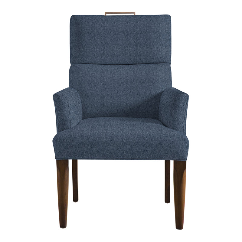 Brattle Road By Thom Filicia Upholstered Arm Chair, Navada Blue, Dove Gray