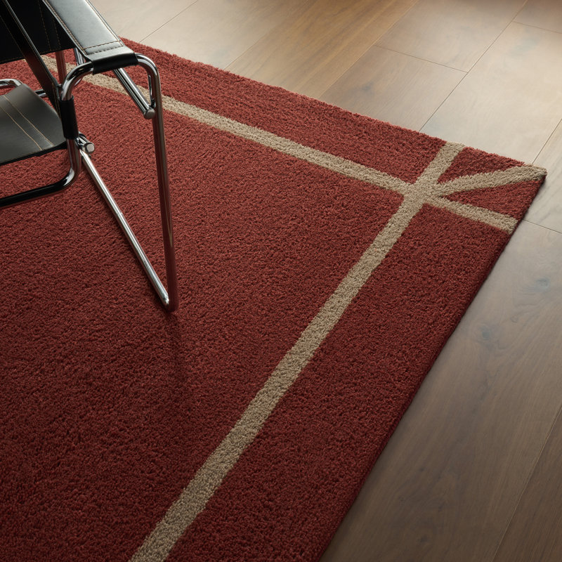 Sivra Bordered Rug, Rectangle 6' x 9'