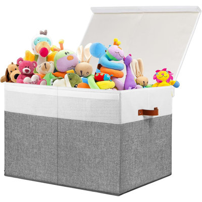 Extra Large Toy Storage Box With Lid & Dividers