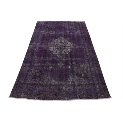 Garriga One-of-a-Kind 7'7'' X 10'6'' 1970s Wool Area Rug Purple