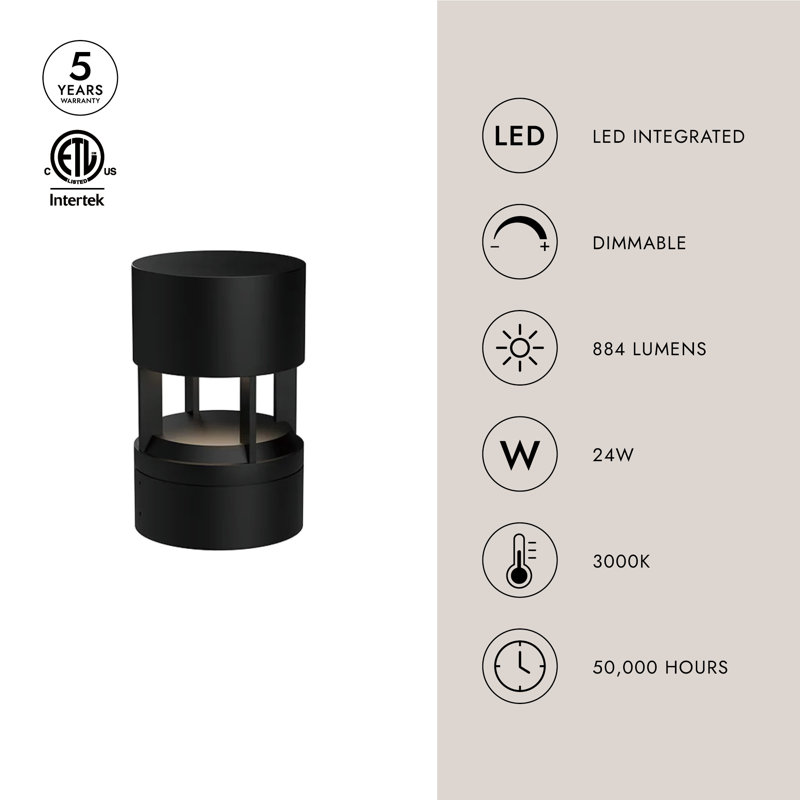 Novato LED Bollard Light
