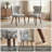 18.3'' Seat Height Modern Upholstered Wingback Dining Chair with Solid Wood Legs-1671066611