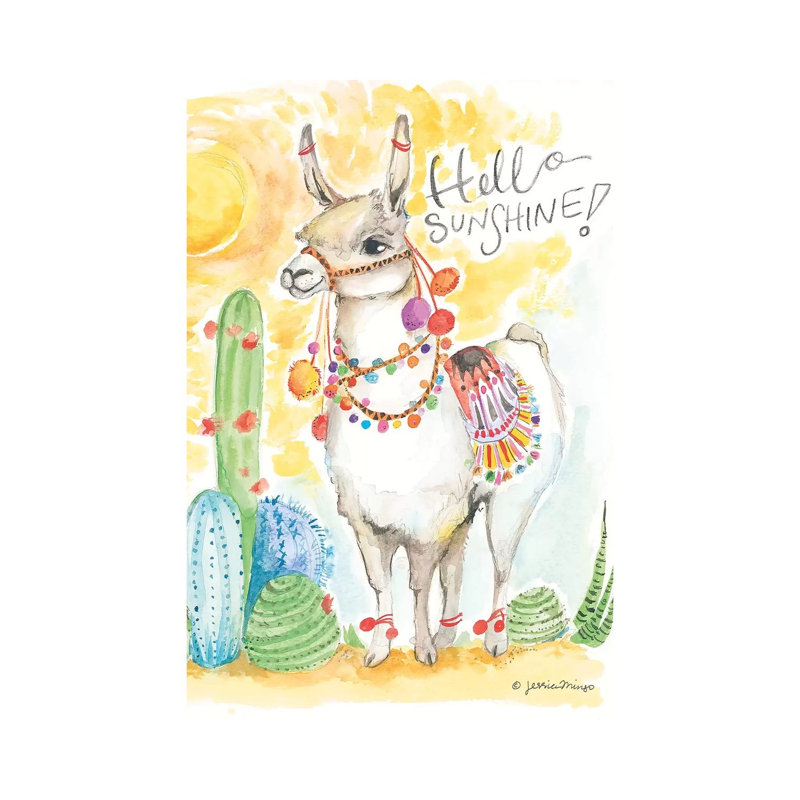 Hello Sunshine by Jessica Mingo - Wrapped Canvas Painting, 101.6 cm H x 66.04 cm W