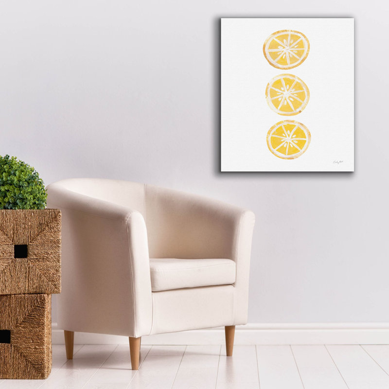 Toile épique Graffiti «Lemon Slices 2» par Courtney Prahl, 26 po x 30 po, H 30 po x l 26 po