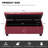 Rectangle Upholstered Storage Bench Ottoman&Stool-1894803978