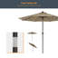 Parasol de marché éclairé 108 po Donyel-1789839467
