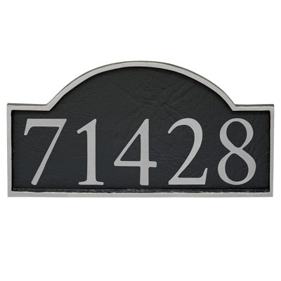 Soft Serif 1-Line Wall Address Plaque