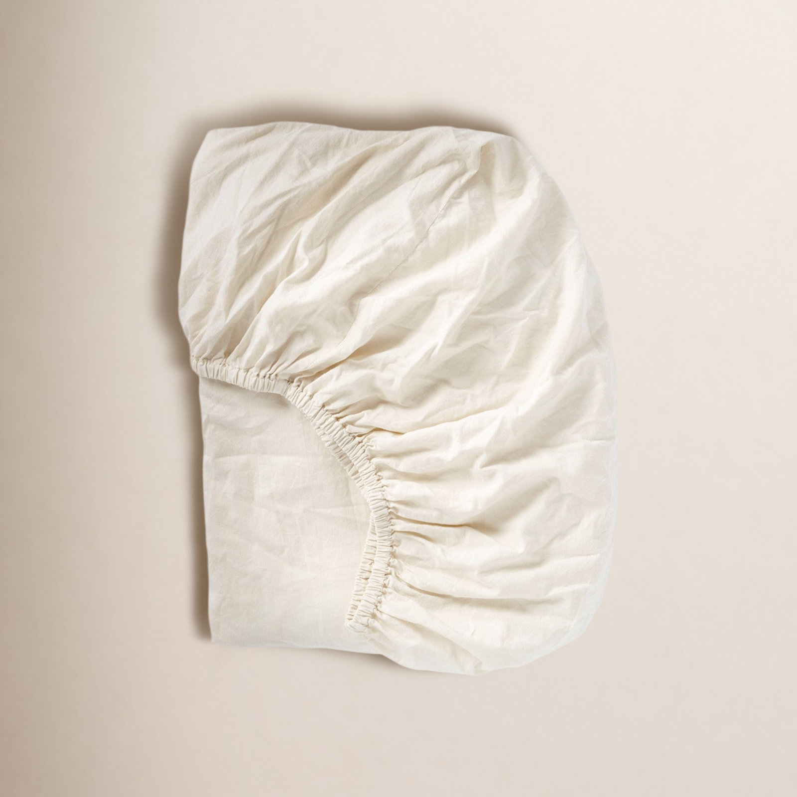 Cloud Soft Organic Sateen Cotton Fitted Sheet, Full Fitted Sheet, Undyed