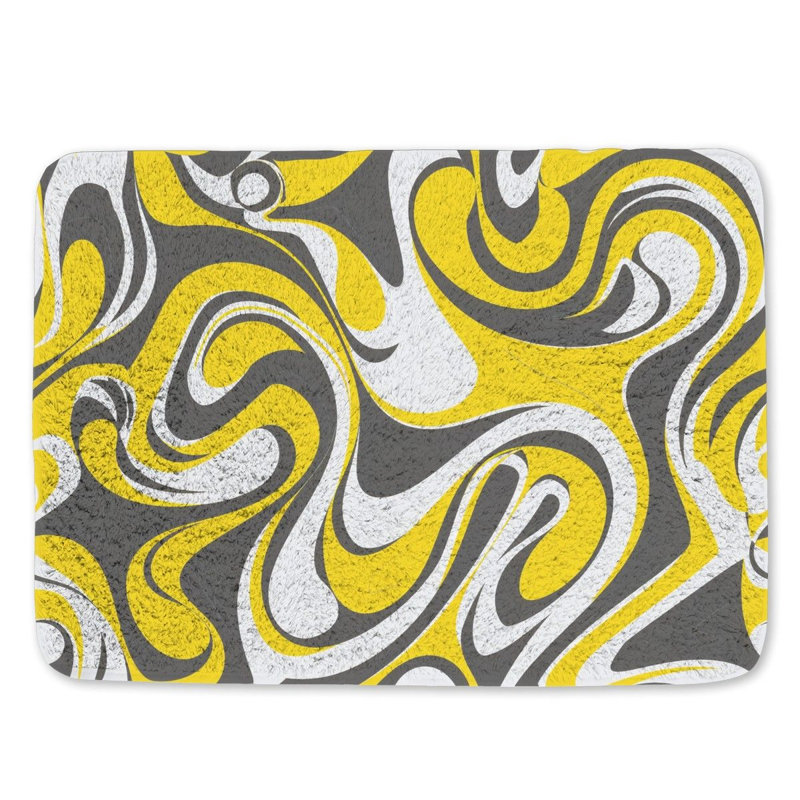 Darothy Microfiber / Microsuede Non-Slip Bath Mat, 21" W x 34" L