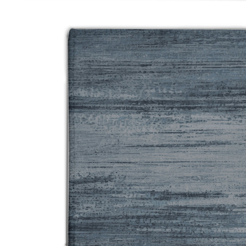 Abstract Gray Indoor and Outdoor Area Rug, Rectangle 8' x 10'