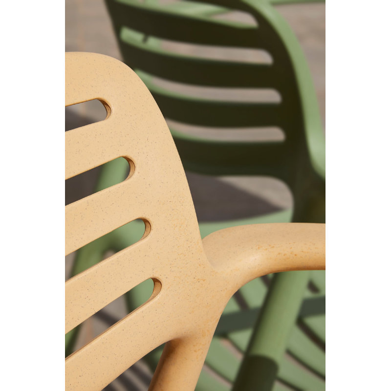 Toledo Aire Eco Outdoor Dining Armchair, Fire Yellow