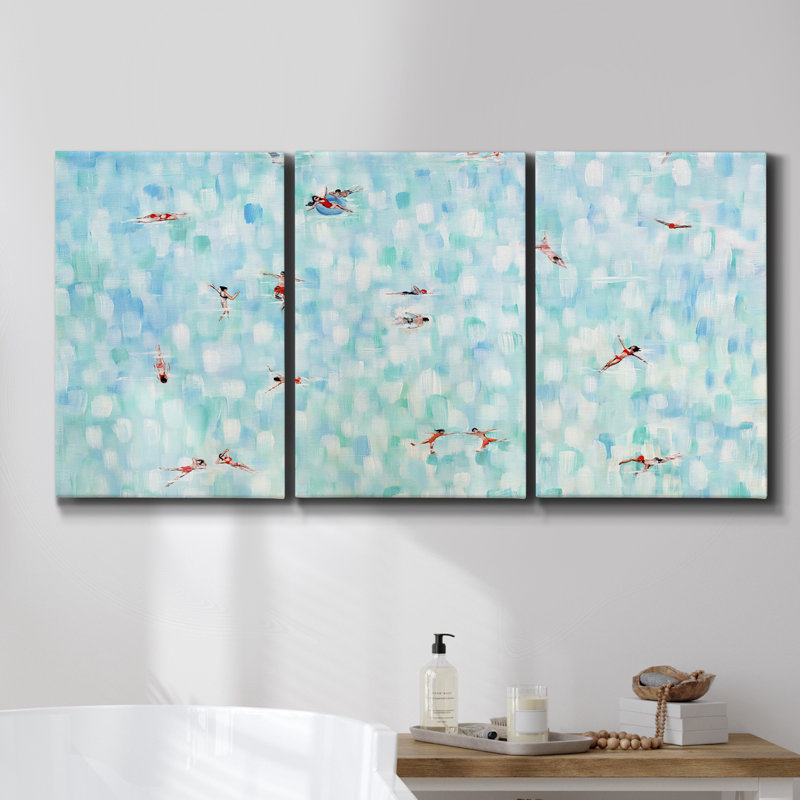 " Untitled " 3 Piece Art Set, 60" H x 120" W x 2" D