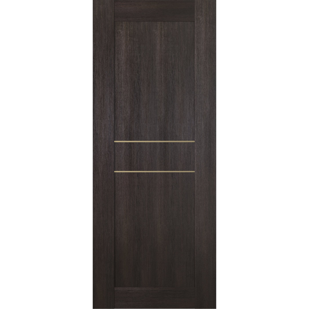 Avon 07 2HN GOLD 79.37'' Solid + Manufactured Wood Paneled Slab Door Belldinni 