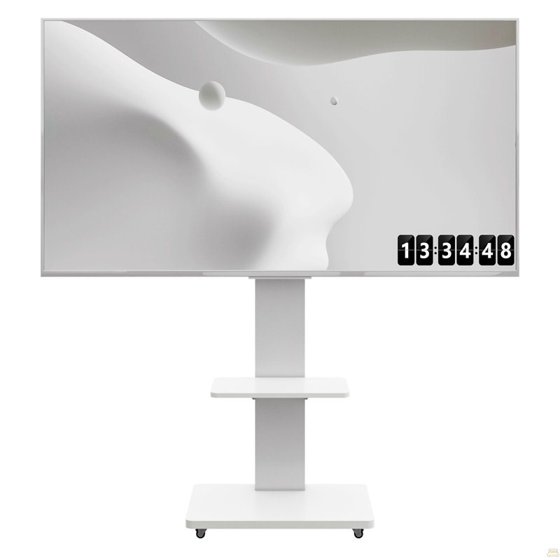 Meuble télé avec tablette, Blanc