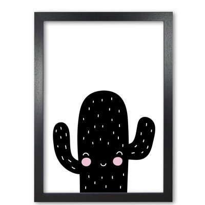 Black Scandi Cactus - Painting