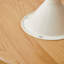 Table basse ronde 1 pièce en bois blanc + bois