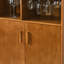 Armoire à liqueurs 31,5 "avec porte-verres à vin, support à vin et tablette réglable
