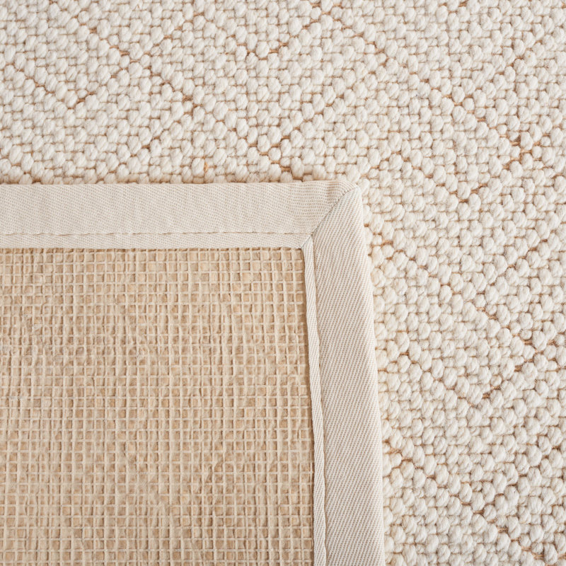 Woodrow Natural Fiber Flat Weave Wool & Jute Geometric Rug, Rectangle 9' x 12'
