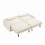 Canapé-lit convertible 4 places - tissu chenille, siège profond, canapé Cloud avec rangement, port USB et oreiller 2-en-1, canapé-lit pour salon, appartement, chambre à coucher-1369457685