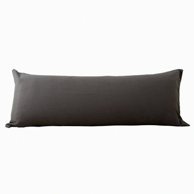 Plush Comfort Microfiber Body Pillowcase - 21"x54" Charcoal Grey - Hidden Zipper Closure - Ultra Soft Pillow Cover - Body Pillow Protector