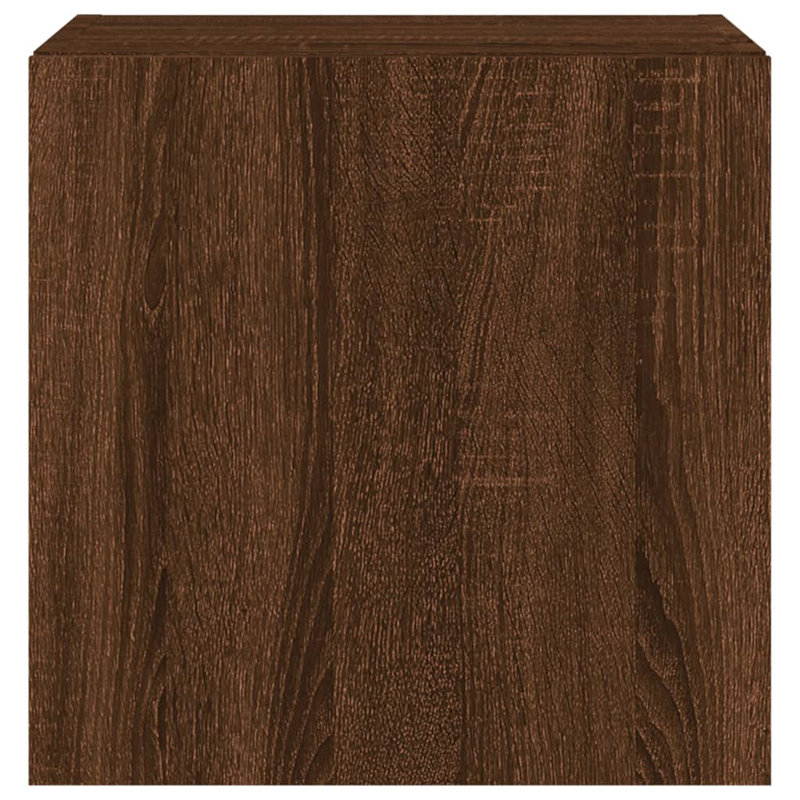 Bryin TV Stand for TVs up to 24", 39cm H x 40.5cm W x 33.5cm D, Brown Oak