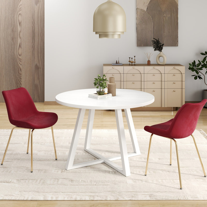 Table de salle à manger 3 places avec 2 chaises rembourrées et rembourrées en mousse, H 29,61 po x L 30,82 po x l 29,64 po