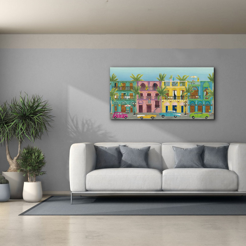 Havana I - impression sur toile tendue, H 30 po x l 60 po x P 1,5 po