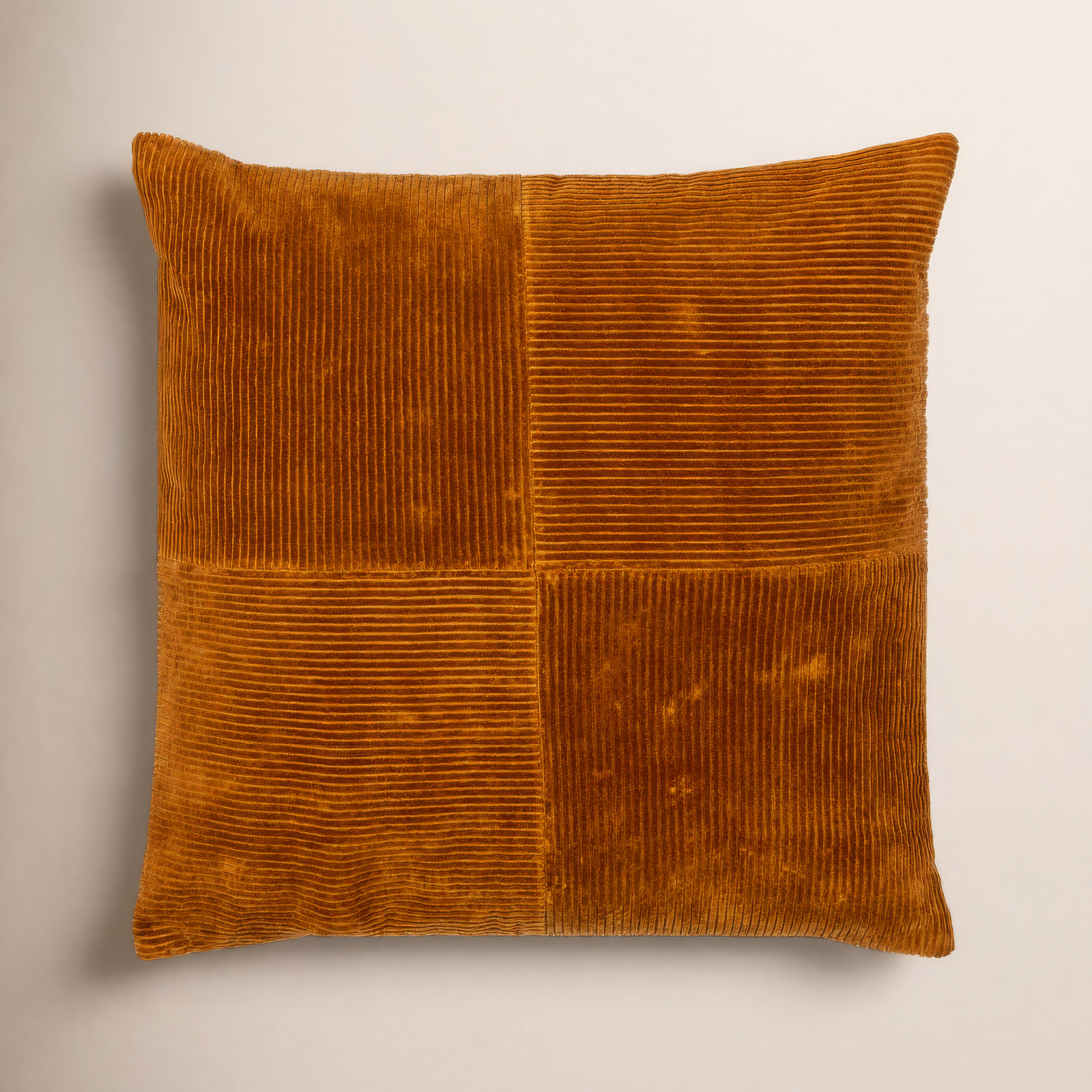 Selma Cotton Pillow Cover, 18" x 18", Brick Red