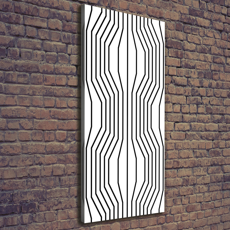 Geometric Lines - Wrapped Canvas Print