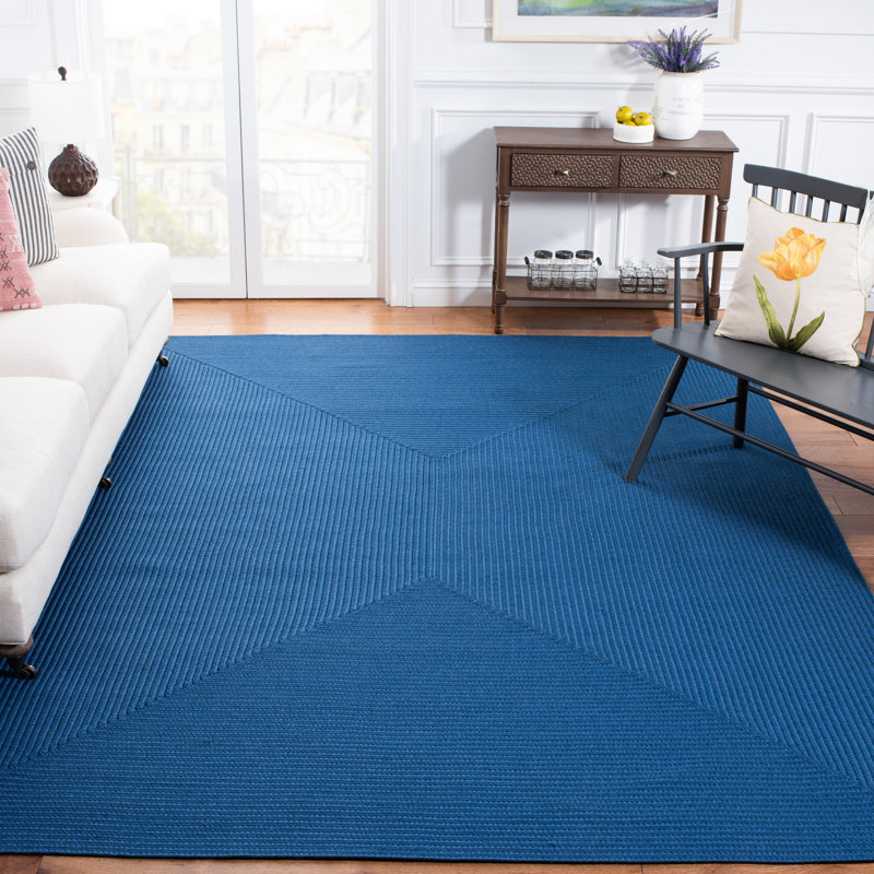 Braided Hand Woven Performance Machine Washable Solid Color Indoor/Outdoor Area Rug, Rectangle 8' x 10'