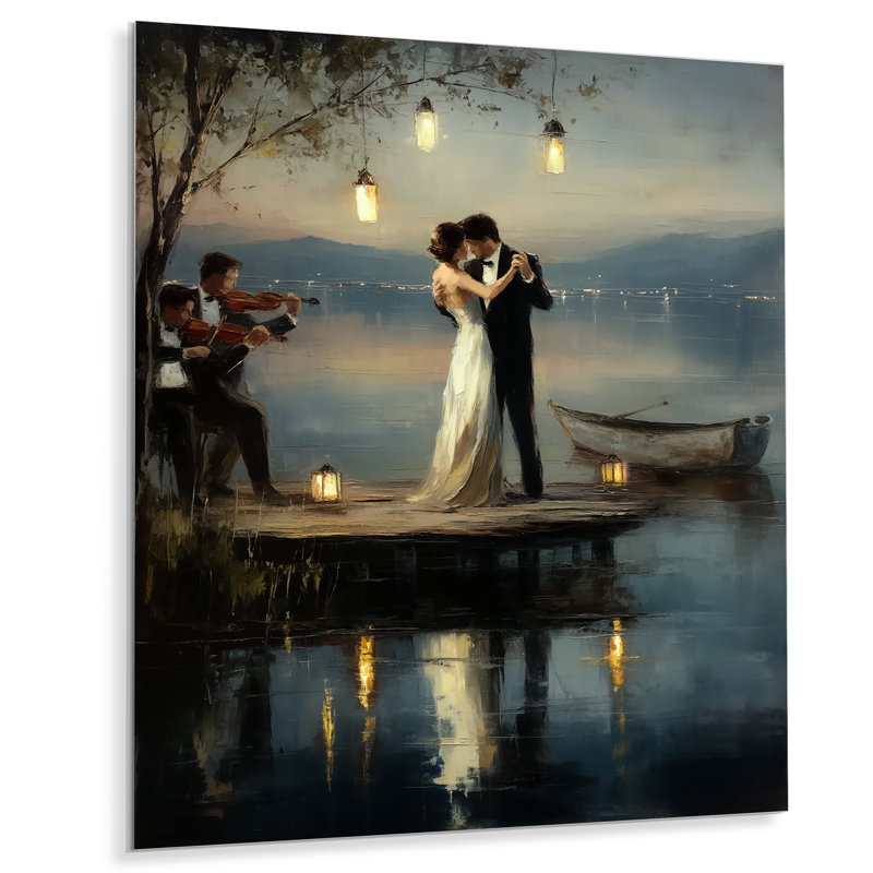 Couples for Dance At Wedding - Couple en métal, impression glamour en métal, L 16 po x H 32 po