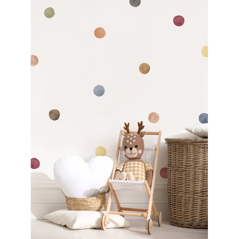Earthy Multicolor Peel & Stick Vinyl Wall Decals for Kids' Nursery